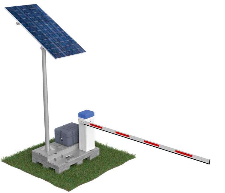 La barrera en forma de pato a la energía solar