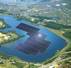¿Se pondrá de moda la energía solar fotovoltaica flotante?€
€